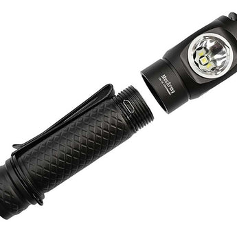 MecArmy FM18 Dual Switch Rechargeable Flashlight - CREE XPL-HI V3 LED - 820 Lumens - Includes 1 x 18650
