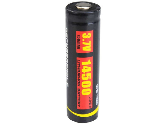 MecArmy M145 14500 750mAh 3.7V Protected Lithium Ion (Li-ion) Button Top Battery