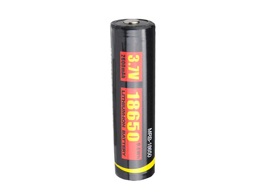 MecArmy M182 18650 2600mAh 3.7V Protected Lithium Ion (Li-ion) Button Top Battery