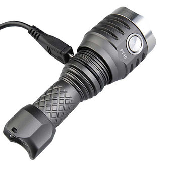 MecArmy PT10 Ultra Bright Rechargeable Flashlight - 3 x CREE XP-G2 - 800 Lumens - Includes 1 x 10440
