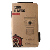 MecArmy PT16-BS Brass Ultra Bright Rechargeable Flashlight - 3 x CREE XP-G2 LEDs - 1200 Lumens - Uses 1 x 16340 (Included) or 1 x 18350 - Brass