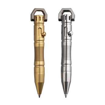 MecArmy TPX8 Bolt Action Tactical Pen - Available in Brass or Titanium