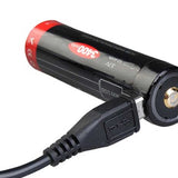 MecArmy U18-34 18650 3400mAh 3.7V Lithium Ion (Li-ion) Button Top Battery with Micro USB Charging Port