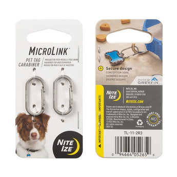Nite Ize MicroLink Pet Tag Carabiner - 2 Pack - (TL-11-2R3)