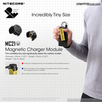 Nitecore ML21 High CRI Magnetic Flashlight - 80 Lumens