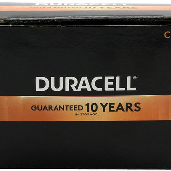 Duracell Coppertop Duralock MN1400 C Cell 1.5V Alkaline Button Top Battery - Assembled in the USA with Foreign and Domestic Parts - Contractor Pack Priced Per Cell