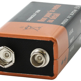 Duracell MN1604 9V Alkaline Battery with Snap Connectors - Bulk
