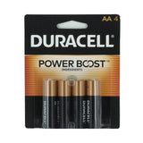 Duracell Coppertop Duralock MN1500-B4 AA LR6 1.5V Alkaline Button Top Batteries (MN1500B4) - 4 Piece Retail Card