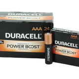 Duracell Coppertop Duralock MN2400 (144PK) AAA Alkaline Button Top Batteries (MN2400BKD) - Made in the USA - Box of 144 (6 x 24-Boxes)