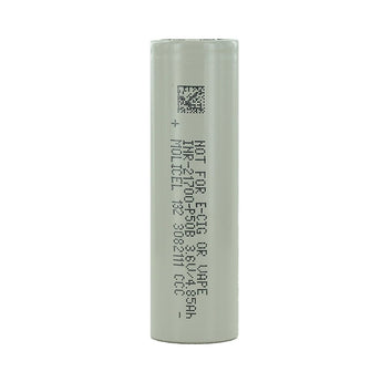 Molicel P50B INR 21700 5000mAh 3.6V High-Drain 60A Lithium Ion (Li-Ion) Unprotected Flat Top Battery