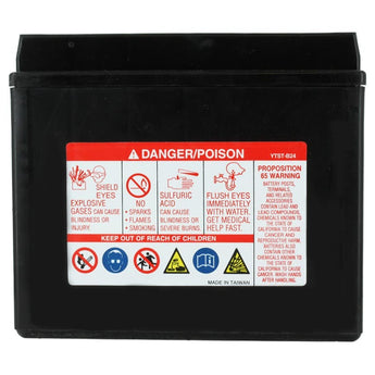 Motocross AGM High Performance YTX12-BS 180CCA 10Ah 12V Rechargeable Sealed Lead Acid (SLA) Battery - NB Terminal