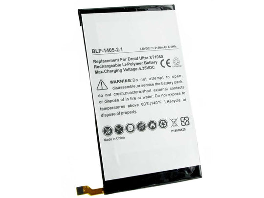Empire BLP-1405-2.1 2130mAh 3.8V Lithium Polymer (Li-poly) Motorola Droid Ultra Cell Phone Battery