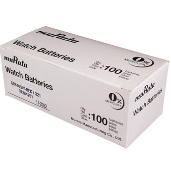 MuRata SR616SW 321 16mAh 1.55V Silver Oxide Watch Battery - 1 Piece Tear Strip, Sold Individually