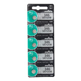 Sony/MuRata SR712SW 346 9.5mAh 1.55V Silver Oxide Watch Battery - 1 Piece Tear Strip, Sold Individually
