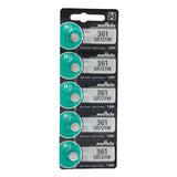 Sony/MuRata SR721W 361 24mAh 1.55V Silver Oxide Watch Battery - 1 Piece Tear Strip