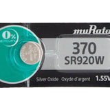 Sony/MuRata SR920W 370 44mAh 1.55V Silver Oxide Watch Battery - 1 Piece Tear Strip