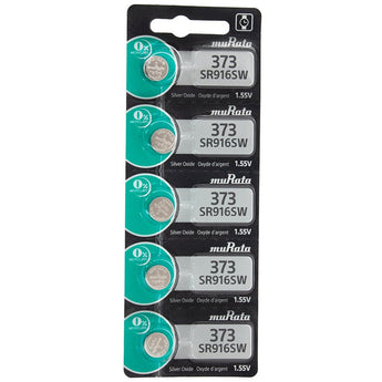 MuRata SR916SW 373 30mAh 1.55V Silver Oxide Watch Battery - 1 Piece Tear Strip