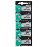 MuRata SR626SW 377 28mAh 1.55V Silver Oxide Watch Battery - 1 Piece Tear Strip, Sold Individually