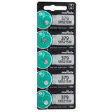 MuRata SR521SW 379 16mAh 1.55V Silver Oxide Button Cell Battery - 1 Piece Tear Strip, Sold Individually