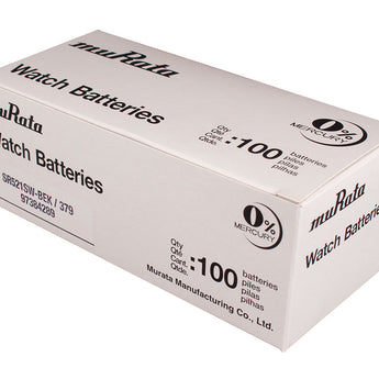 MuRata SR521SW 379 16mAh 1.55V Silver Oxide Button Cell Battery - 1 Piece Tear Strip, Sold Individually