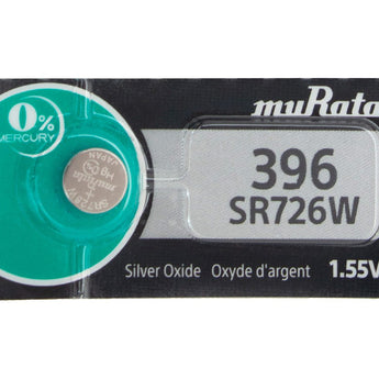 Sony/MuRata SR726W 396 35mAh 1.55V Silver Oxide Watch Battery - 1 Piece Tear Strip