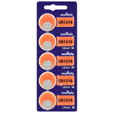 MuRata CR1216 30mAh 3V Lithium Primary (LiMnO2) Coin Cell Watch Battery - 1 Piece Tear Strip, Sold Individually