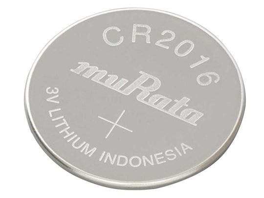 muRata CR2016 Coin Cell Battery Positive Side View