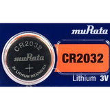 MuRata CR2032 220mAh 3V Lithium Primary (LiMNO2) Coin Cell Batteries - 5-Piece Tear Strip
