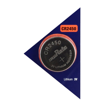 MuRata CR2450 610mAh 3V Lithium Primary (LiMnO2) Coin Cell Watch Battery - 1 Piece Tear Strip, Sold Individually