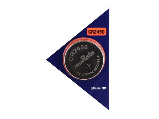 MuRata CR2450 610mAh 3V Lithium Primary (LiMnO2) Coin Cell Watch Battery - 1 Piece Tear Strip, Sold Individually