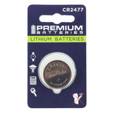 MuRata CR2477x 1000mAh 3V Lithium Primary (LiMnO2) Coin Cell Watch Battery - 1 Piece Retail Card