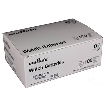 Sony/MuRata LR43 1.5V Alkaline Coin Cell Battery - 1 Piece Tear Strip