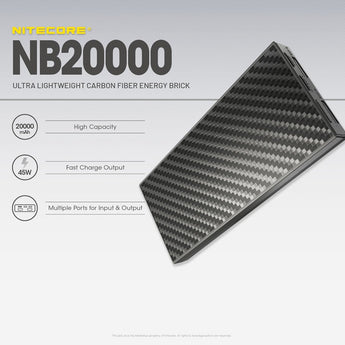 Nitecore NB20000 20000mAh Gen III Quick Charge Multi-Port Powerbank