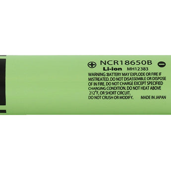 Panasonic NCR 18650 3200mAh 3.7V Unprotected High-Drain 4.87A Lithium Ion (Li-ion) Flat Top Battery - Boxed