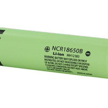 Panasonic NCR 18650 3200mAh 3.7V Unprotected High-Drain 4.87A Lithium Ion (Li-ion) Flat Top Battery - Boxed