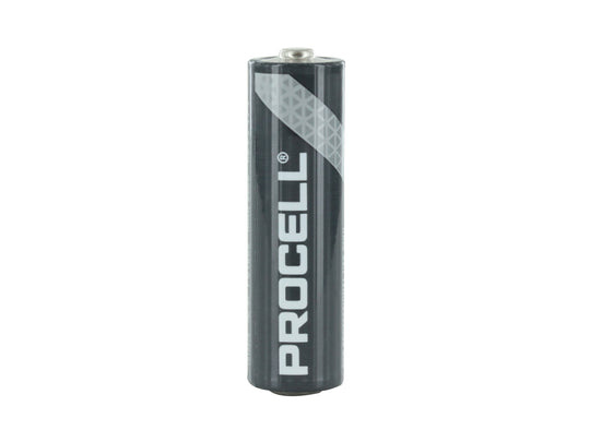 Duracell Procell AA Alkaline Battery Vertical View of Front Jacket