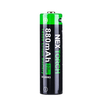 Nextorch 14500 880mAh 3.6V Lithium Ion (Li-ion) Button Top Battery with USB-C Charging Port