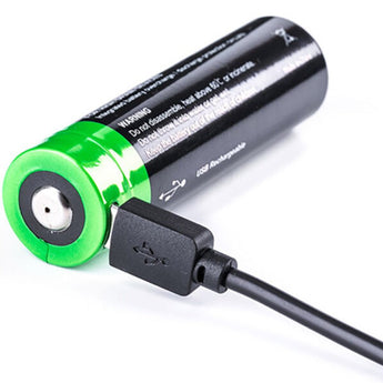 Nextorch 21700 5000mAh 3.6V Lithium Ion (Li-ion) Button Top Battery with Micro USB Charging Port