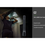 Nextorch C2 LED Flashlight - CREE XP-G3 - 250 Lumens - Includes 2 x AA