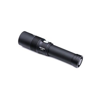 nextorch l10 max lep flashlight angled up and away to the left