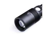 nextorch l10 max lep flashlight close up on bezel