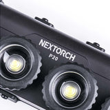 Nextorch P20 Focusable LED Shield Light - 4000 Lumens - Osram P9 - Includes 2 x USB-C Rechargeable 21700