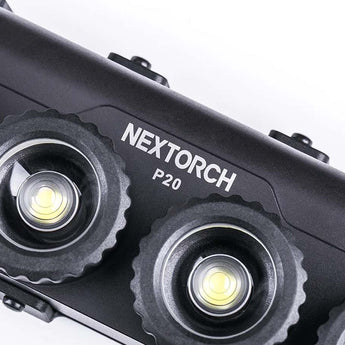 Nextorch P20 Focusable LED Shield Light - 4000 Lumens - Osram P9 - Includes 2 x USB-C Rechargeable 21700