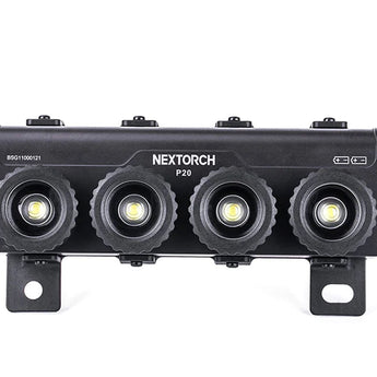 Nextorch P20 Focusable LED Shield Light - 4000 Lumens - Osram P9 - Includes 2 x USB-C Rechargeable 21700