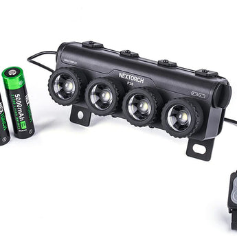 Nextorch P20 Focusable LED Shield Light - 4000 Lumens - Osram P9 - Includes 2 x USB-C Rechargeable 21700