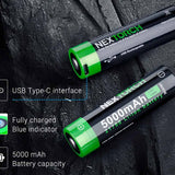 Nextorch P20 Focusable LED Shield Light - 4000 Lumens - Osram P9 - Includes 2 x USB-C Rechargeable 21700