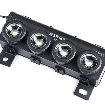 Nextorch P20 Focusable LED Shield Light - 4000 Lumens - Osram P9 - Includes 2 x USB-C Rechargeable 21700