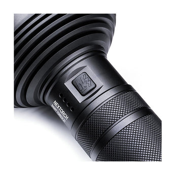 Nextorch Saint Torch 31 USB-C Rechargeable LED Searchlight - 20000 Lumens - 8 x CREE XHP50 - Uses Built-In Li-ion Battery Pack