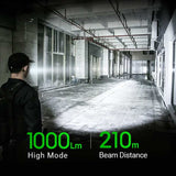 Nextorch TA20 USB-C Rechargeable LED Flashlight - 1000 Lumens - Osram P9 - Includes 1 x 16340