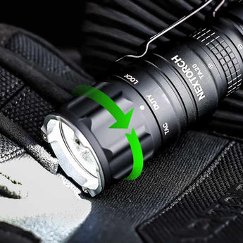 Nextorch TA20 USB-C Rechargeable LED Flashlight - 1000 Lumens - Osram P9 - Includes 1 x 16340